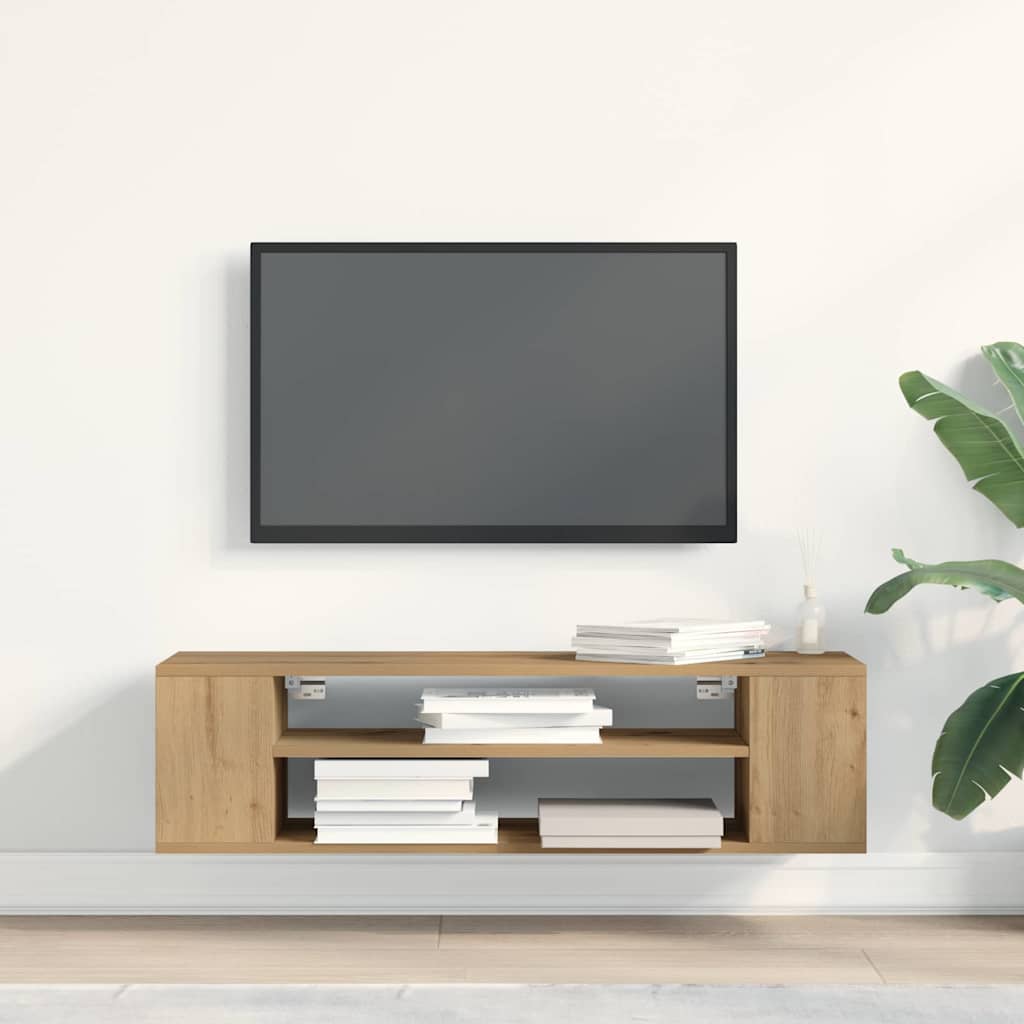 TV Cabinet 100 x 30 x 26.5 cm Artisian oak Engineered Wood