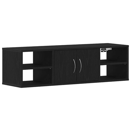 Wall Shelf Wall-Mounted Black Oak 102 x 30 x 29 cm