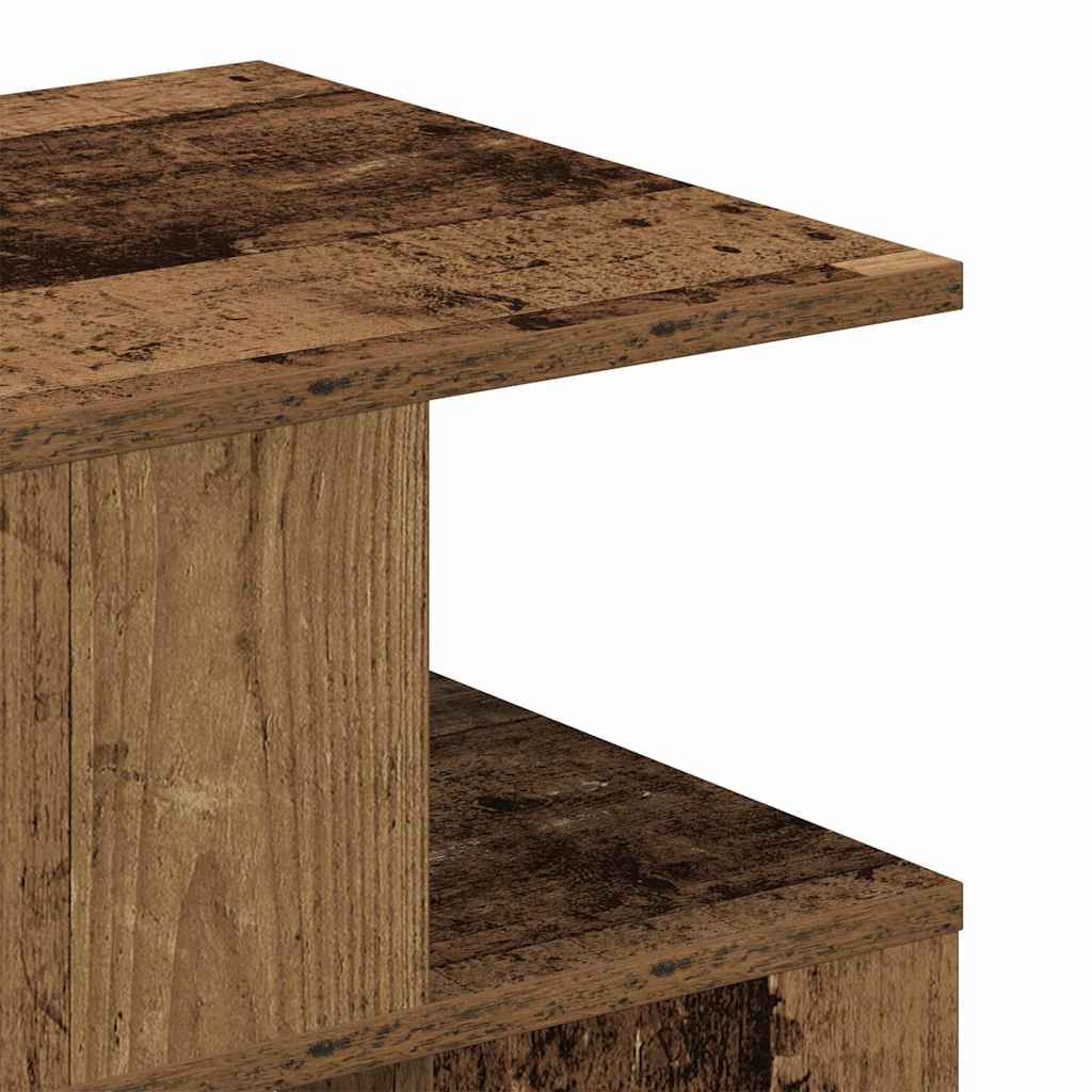 Side Table Old Wood 40 x 40 x 40 cm Engineered Wood