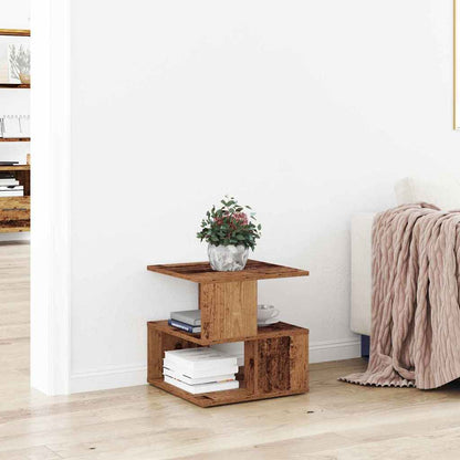 Side Table Old Wood 40 x 40 x 40 cm Engineered Wood