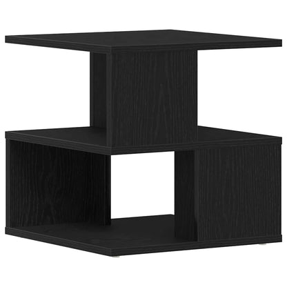 Side Table Black Oak 40 x 40 x 40 cm Engineered Wood