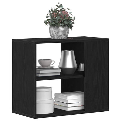 Sideboard with Drawer Black Oak 60 x 30 x 50 cm Engineered Wood