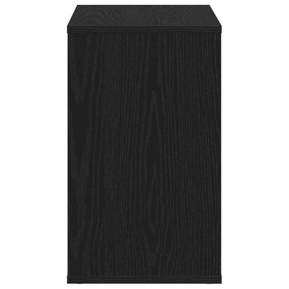 Sideboard with Drawer Black Oak 60 x 30 x 50 cm Engineered Wood