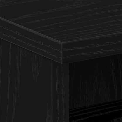 Bedside Cabinet Black Oak 40 x 40 x 50 cm Engineered Wood