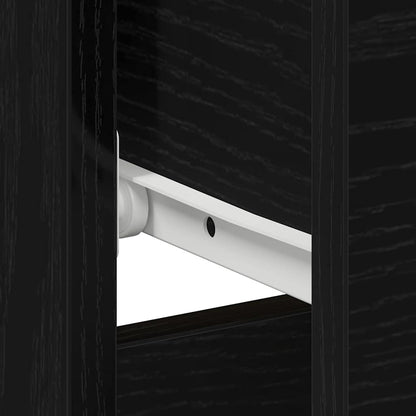 Bedside Cabinet Black Oak 40 x 40 x 50 cm Engineered Wood