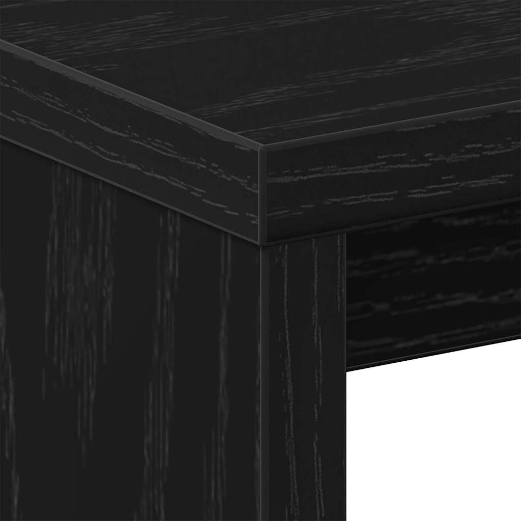 Bedside Cabinet Black Oak 40 x 30 x 40 cm Engineered Wood