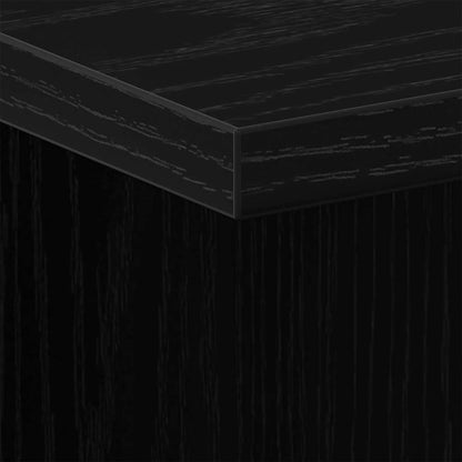 Bedside Cabinet Black Oak 35 x 35 x 55 cm Engineered Wood