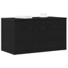 Storage Box Black oak 84 x 42 x 46 cm Engineered Wood