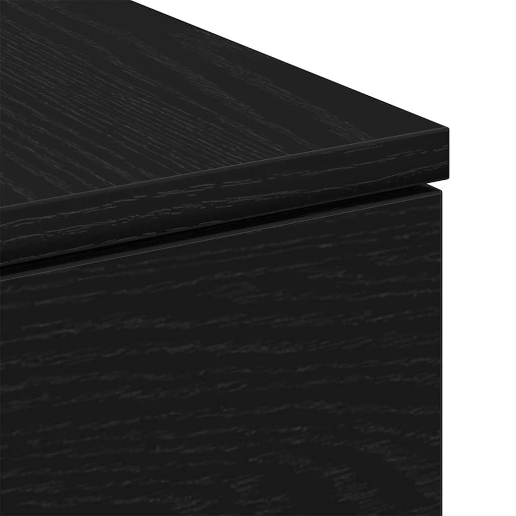 Coffee Table Black Oak 90 x 60 x 31 cm Engineered Wood