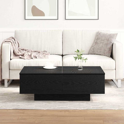 Coffee Table Black Oak 90 x 60 x 31 cm Engineered Wood