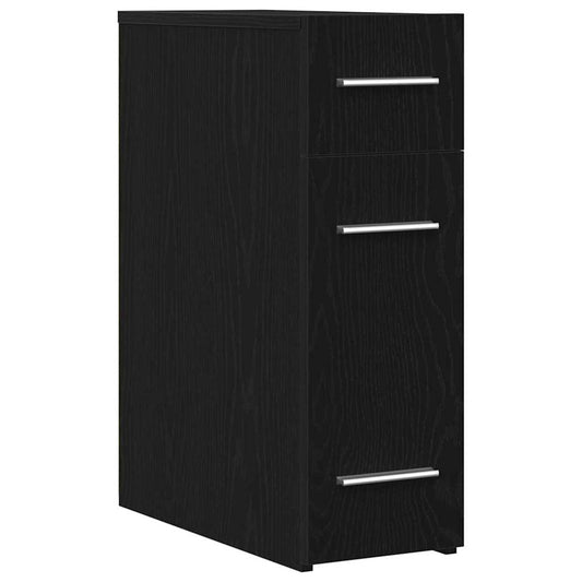Apothecary Cabinet Black oak 20 x 45.5 x 60 cm Engineered Wood