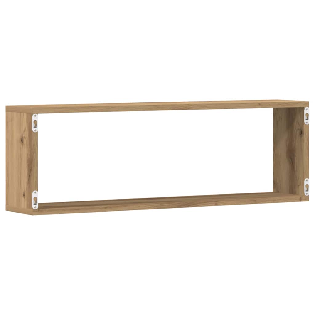 Wall Shelves Wall-Mounted 2 pcs Artisian Oak 80 x 15 x 26 cm