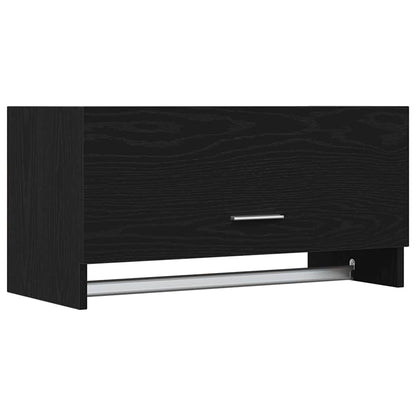 Wardrobe with Storage Black 70 x 32.5 x 35 cm Engineered wood