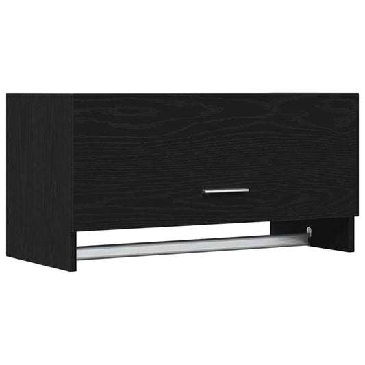 Wardrobe with Storage Black 70 x 32.5 x 35 cm Engineered wood