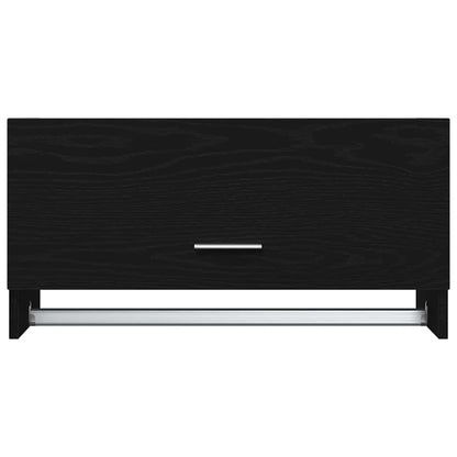Wardrobe with Storage Black 70 x 32.5 x 35 cm Engineered wood