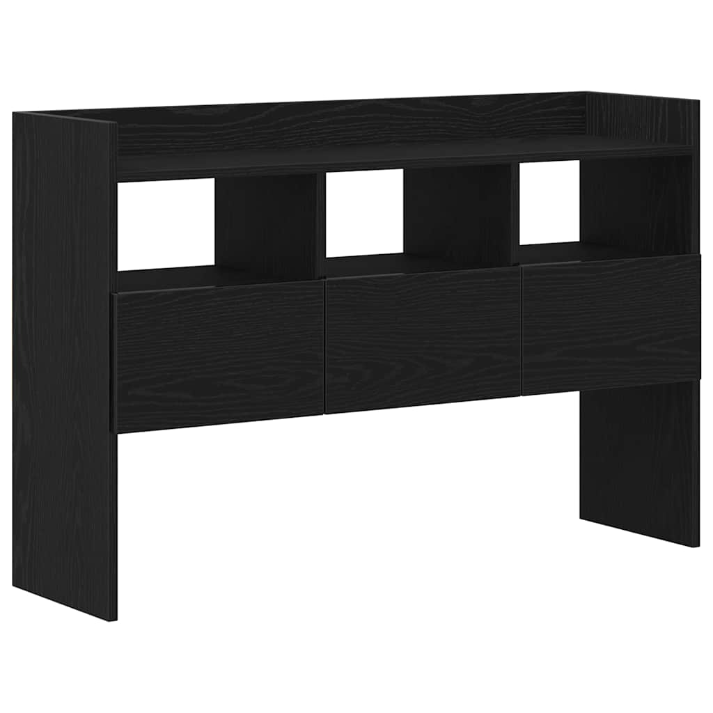 Sideboard Black Oak 105 x 30 x 70 cm Engineered Wood