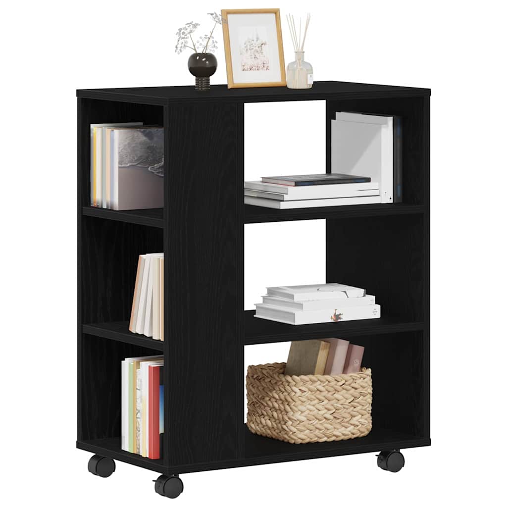 Storage Cabinet Black Oak 60 x 35 x 75 cm Engineered Wood