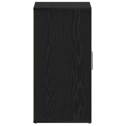Shoe Cabinet Black Oak 60 x 35 x 70 cm Engineered Wood