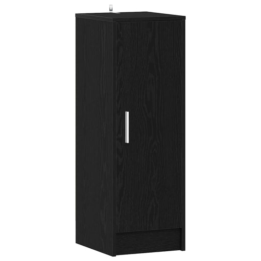 Shoe Cabinet 32 x 35 x 92 cm Engineered Wood Black Oak