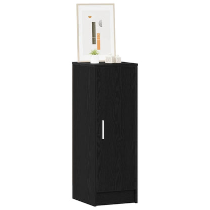 Shoe Cabinet Black Oak 32 x 35 x 92 cm Engineered Wood