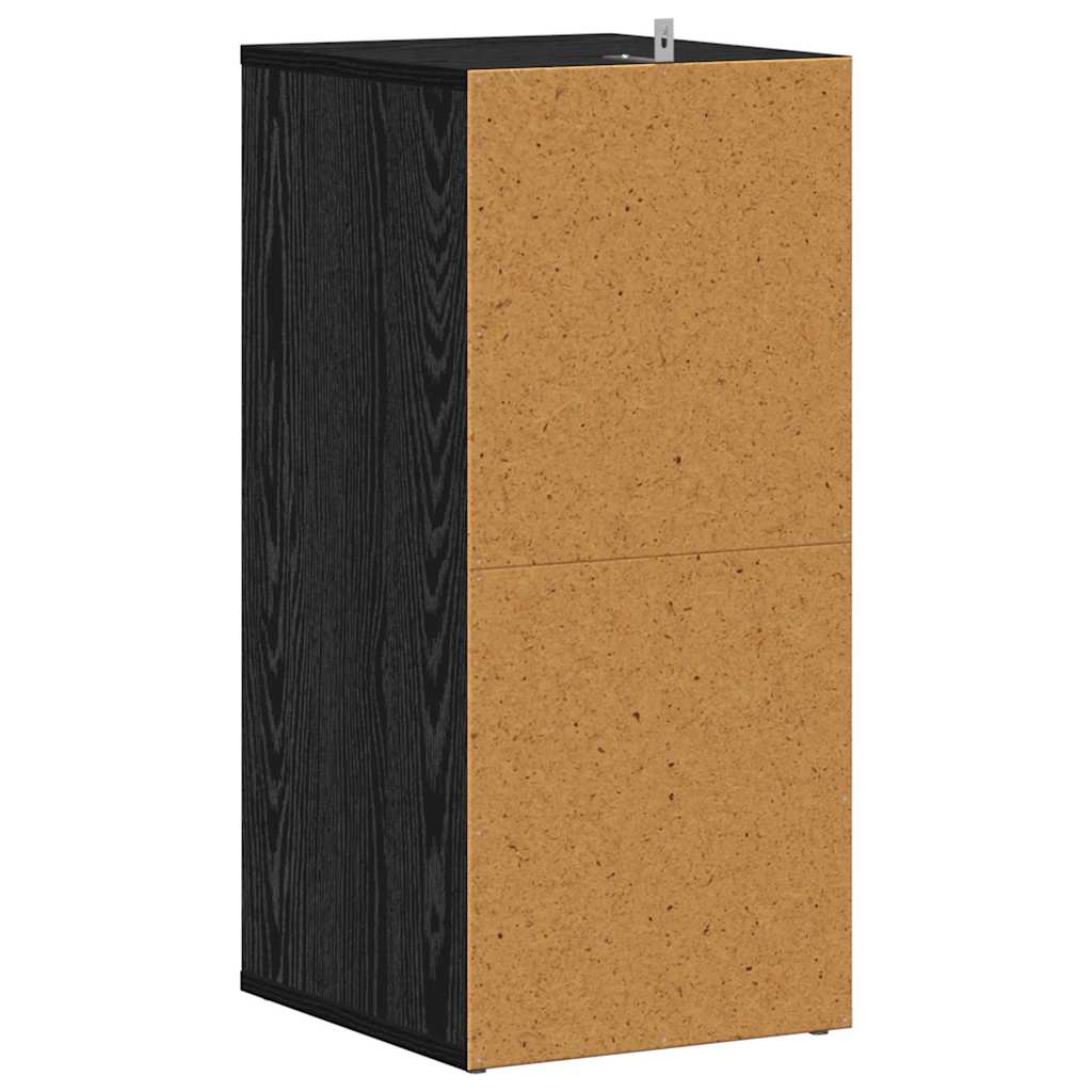 Shoe Cabinet Black Oak 32 x 35 x 70 cm Engineered Wood