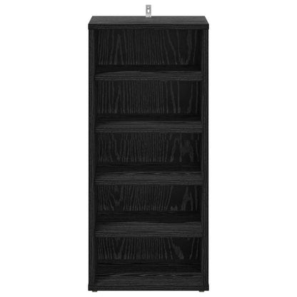 Shoe Cabinet Black Oak 32 x 35 x 70 cm Engineered Wood