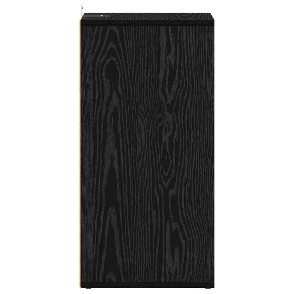 Shoe Cabinet Black Oak 32 x 35 x 70 cm Engineered Wood