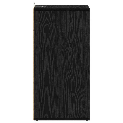 Shoe Cabinet Black Oak 32 x 35 x 70 cm Engineered Wood