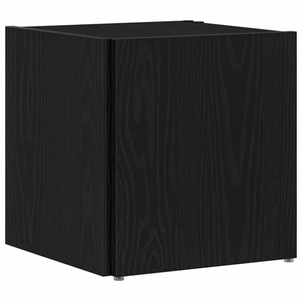 Corner Shelves Black Oak 33 x 33 x 34.5 cm Engineered Wood