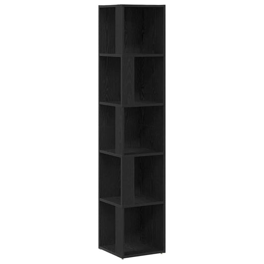 Corner Shelves 33 x 33 x 164.5 cm Engineered Wood Black Oak