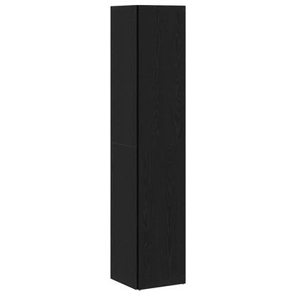 Corner Shelves Black Oak 33 x 33 x 164.5 cm Engineered Wood