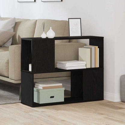 TV Cabinet Set Black Oak 80 x 24 x 63 cm Engineered Wood