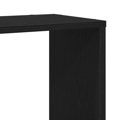 TV Cabinet Set Black Oak 100 x 24 x 94 cm Engineered Wood