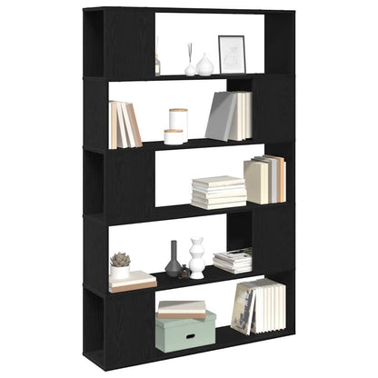 TV Cabinet Set Black Oak 100 x 24 x 155 cm Engineered Wood