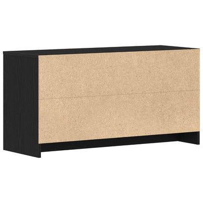 TV Cabinet Black Oak 102 x 37.5 x 52.5 cm Engineered Wood