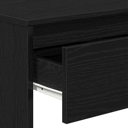Console Table Black Oak 100 x 35 x 76.5 cm Engineered Wood