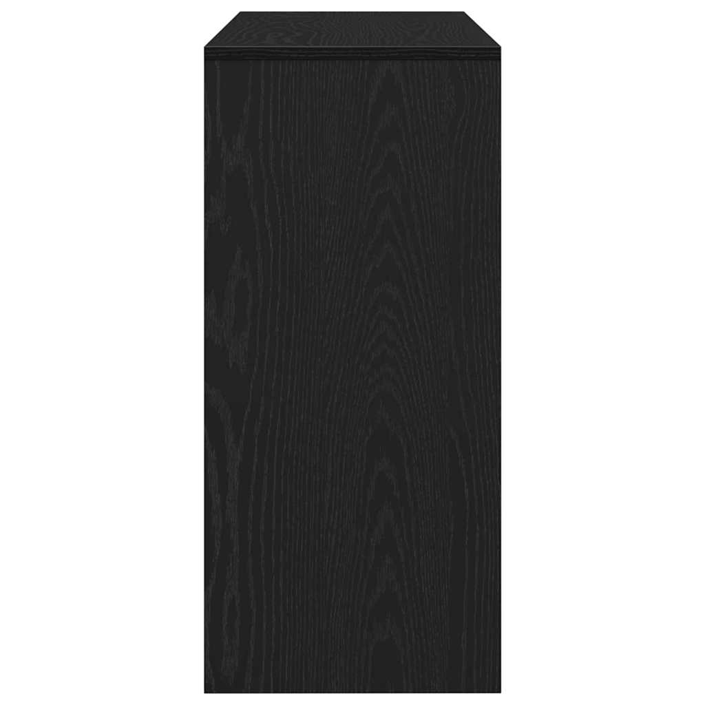 Console Table Black Oak 100 x 35 x 76.5 cm Engineered Wood