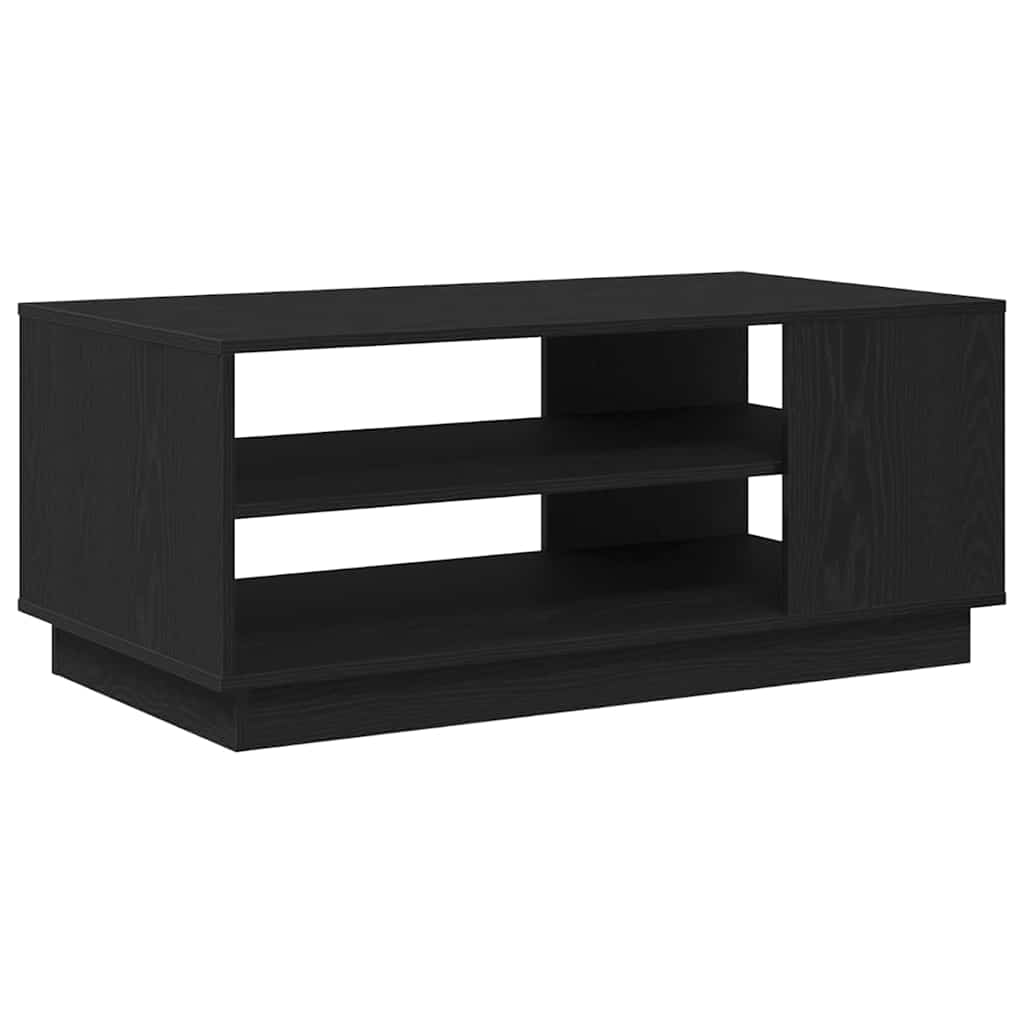 Coffee Table Black Oak 102 x 55 x 43 cm Engineered Wood