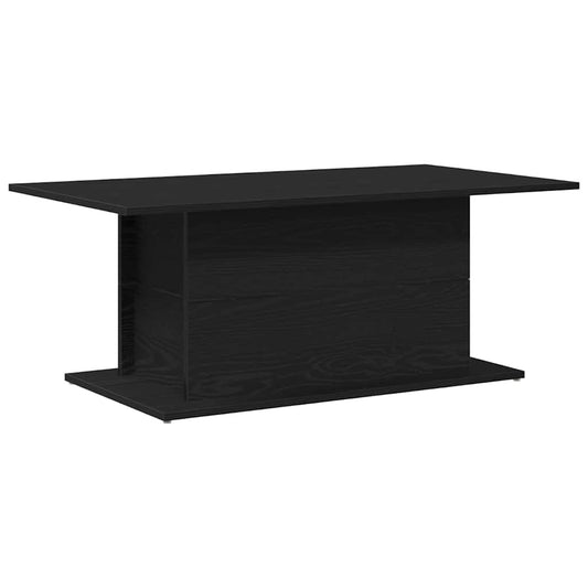 Coffee Table Black Oak 102 x 55.5 x 40 cm Engineered Wood