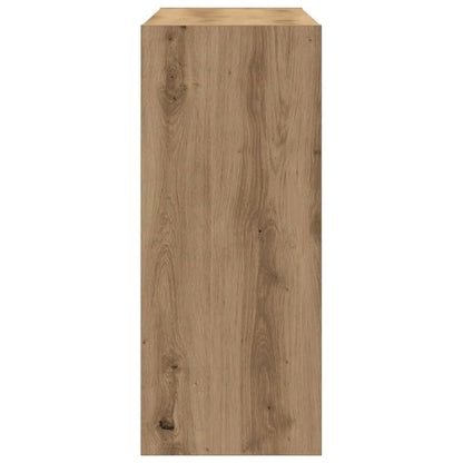 Bookcase 2-Tier 100 x 30 x 72 cm Engineered Wood Artisan oak