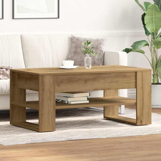 Coffee Table Artisan oak 102 x 55 x 45 cm Engineered wood