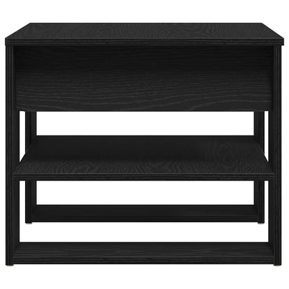 Coffee Table Black Oak 55.5 x 55 x 45 cm Engineered Wood