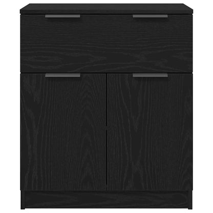 Sideboard Black Oak 60 x 30 x 70 cm Engineered Wood