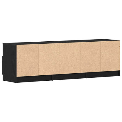 TV Cabinet Black Oak 150 x 33.5 x 45 cm Engineered Wood