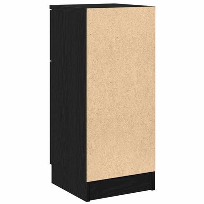 Sideboard 2 pcs Black Oak 30 x 30 x 70 cm Engineered Wood