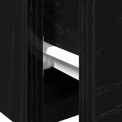 Wall Cabinet Black Oak 68 x 30 x 20 cm Engineered Wood