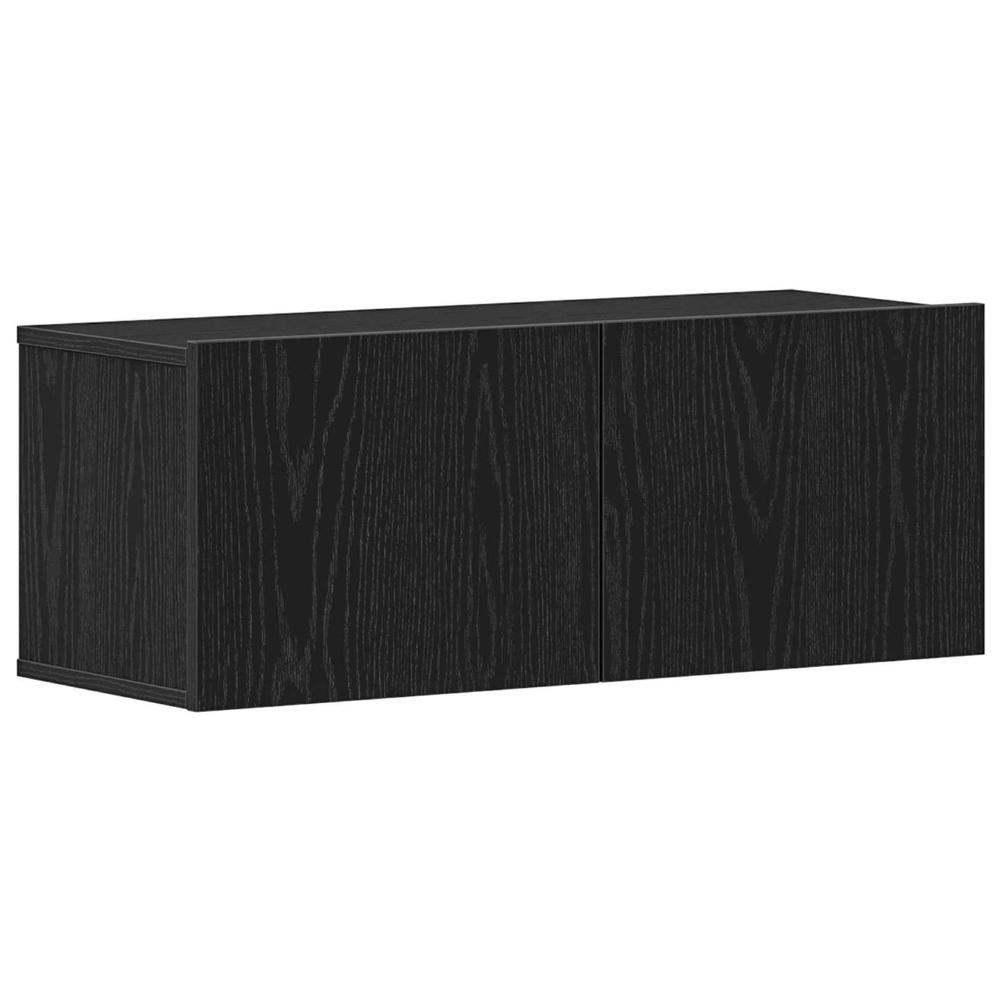 TV Cabinet 2 pcs Black Oak Engineered Wood