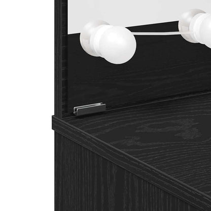 Dressing Table Black Oak 74.5 x 40 x 141 cm Engineered Wood