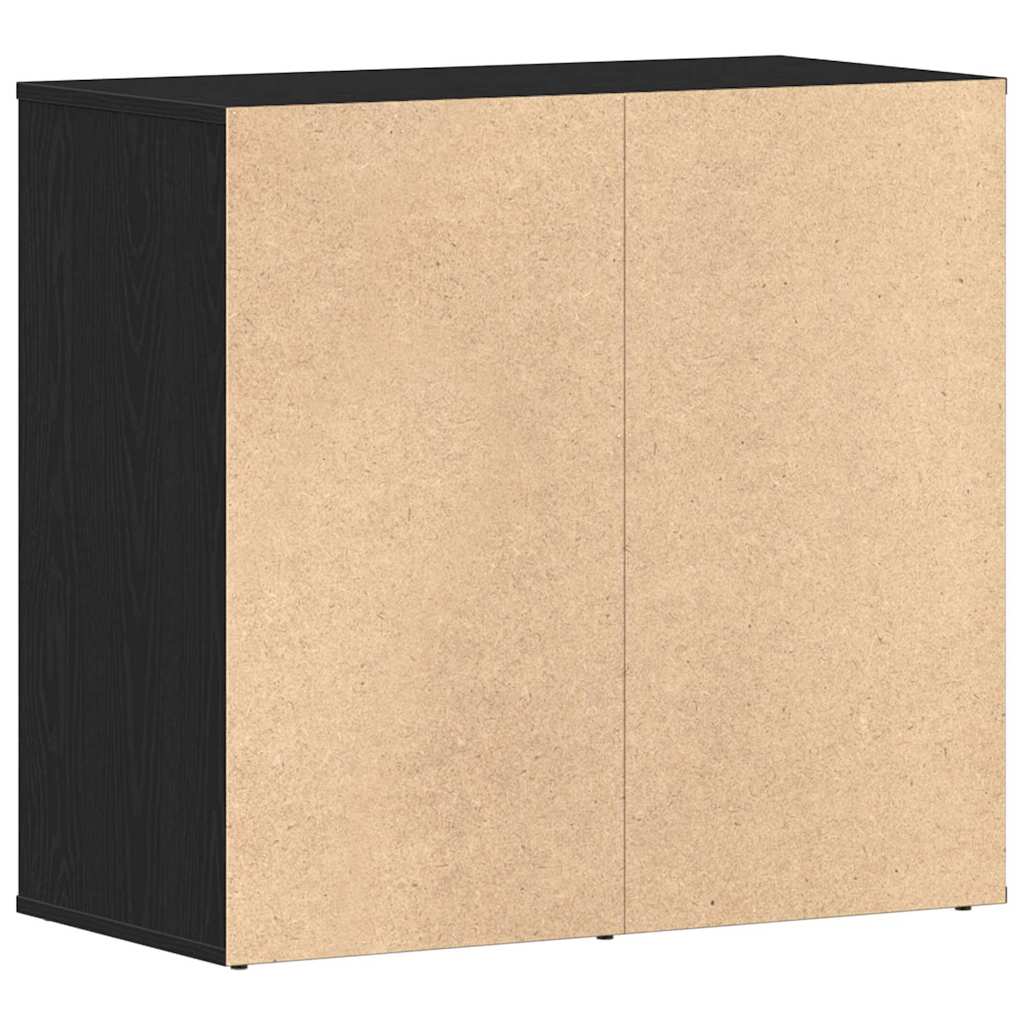 Cosmetic Cabinet Black Oak 80 x 40 x 75 cm Engineered Wood