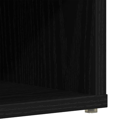 Shoe Cabinet Black Oak 52 x 30 x 50.5 cm Engineered Wood